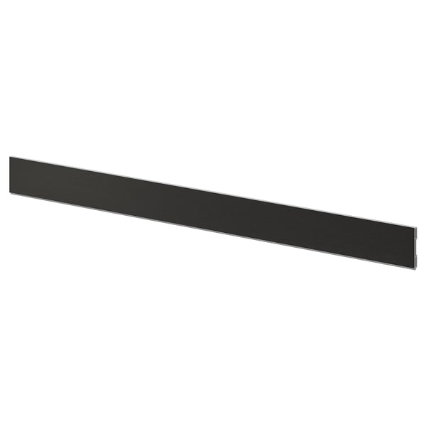 LERHYTTAN plinth, black stained, 220x8 cm