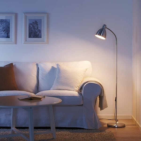 Ikea LERSTA Floor lamp/reading - aluminum ,