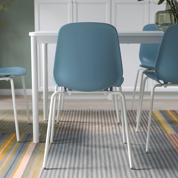 LIDÅS - LIDÅS Chair, blue/Sefast white