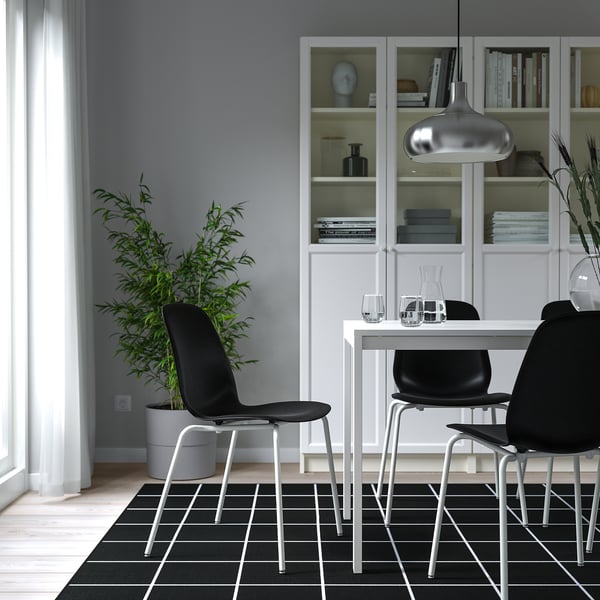 LIDÅS - LIDÅS Chair, black/Sefast white
