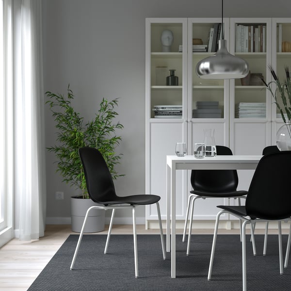 LIDÅS - LIDÅS Chair, black/Sefast white