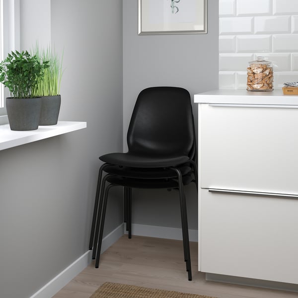 LIDÅS - LIDÅS Chair, black/Sefast black