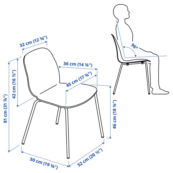 LIDÅS - LIDÅS Chair, black/Sefast black