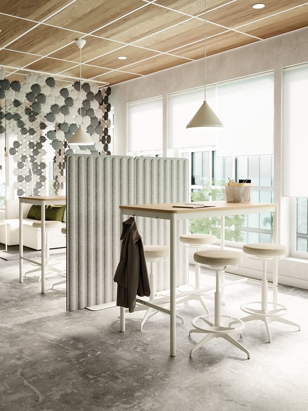 LIDKULLEN active sit/stand support, Gunnared beige, 60 cm