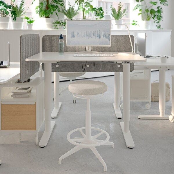 Ikea LIDKULLEN Stool for active seat - Gunnared beige ,