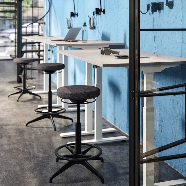 Ikea LIDKULLEN Stool for active seat - Gunnared dark grey ,
