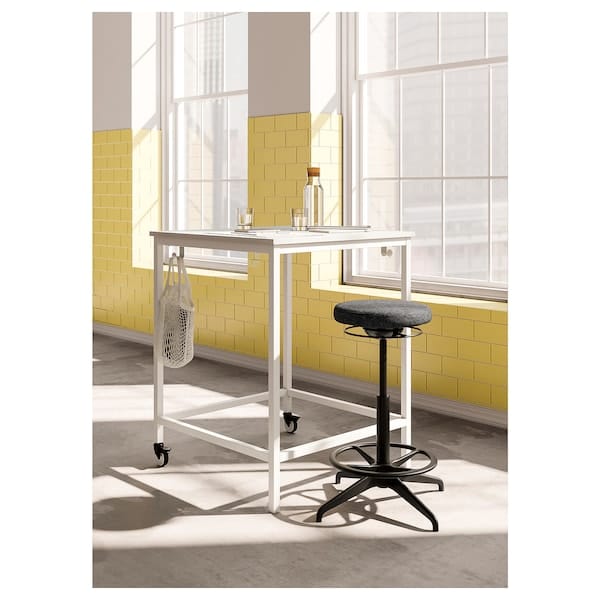Ikea LIDKULLEN Stool for active seat - Gunnared dark grey ,