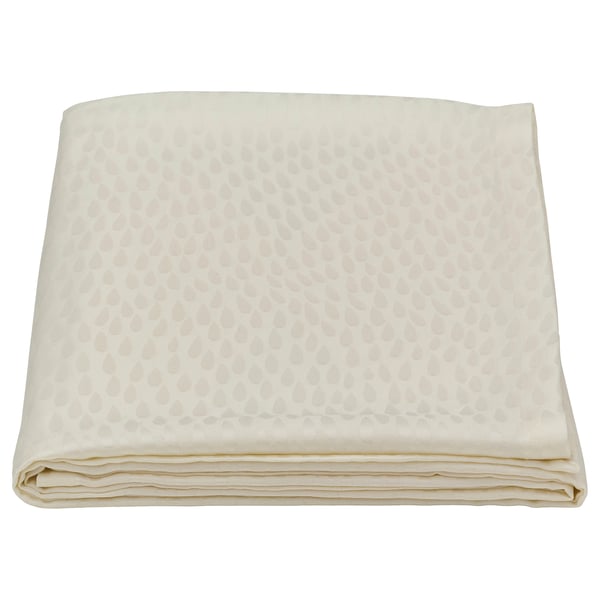 LIGUSTER tablecloth, patterned white, 145x240 cm