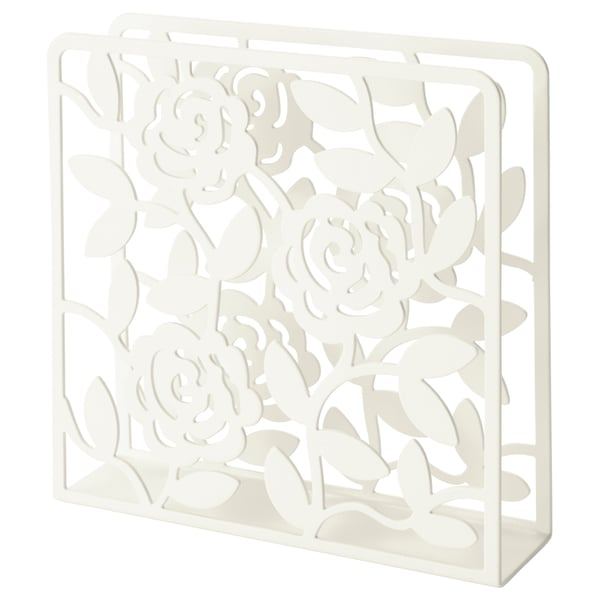 LIKSIDIG napkin holder, white, 16x16 cm