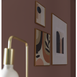 LILA 40X50 CM PVC GOLD FRAME