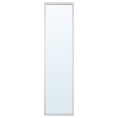 LILJETRÄD mirror, white, 30x115 cm