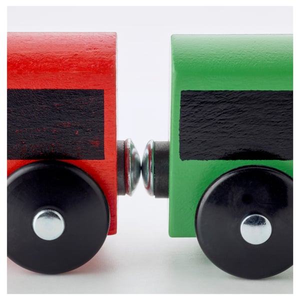 LILLABO - LILLABO 20-piece basic train set, multicolour