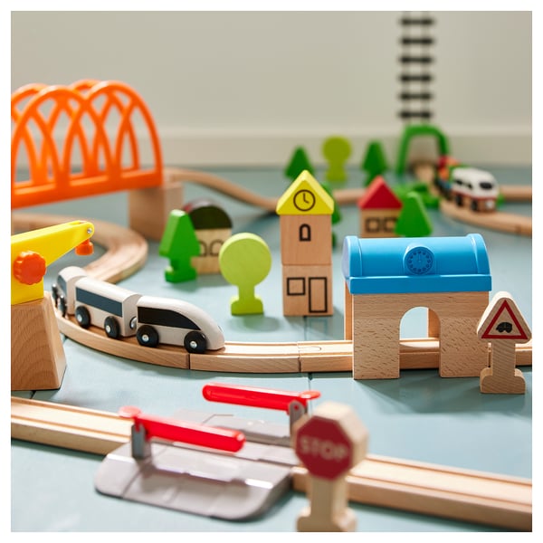 LILLABO - LILLABO 45-piece train set with rail