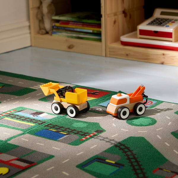 LILLABO carpet, green, 75x133 cm