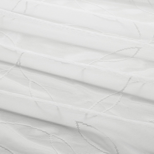 LILLEGERD Thin curtains, 1 pair - white leaves 145x300 cm ,