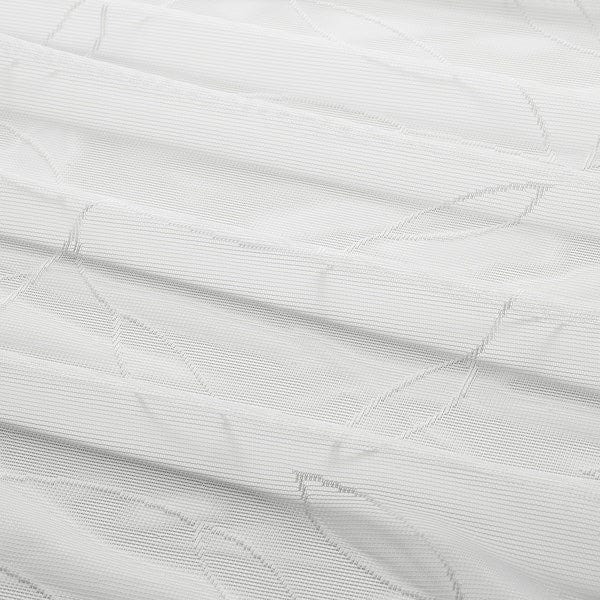 Ikea LILLEGERD Thin curtains, 1 pair - white leaves 145x300 cm ,