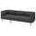 LILLEHEM 3-seat modular sofa, Gunnared/dark grey wood, 152x73x76 cm