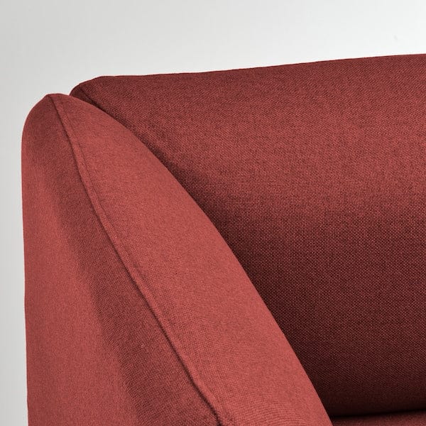 Ikea LILLEHEM - 4-seater sectional sofa, Gunnared/brown-red metal