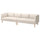 LILLEHEM - 4-seater sectional sofa, Vissle/beige wood