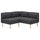 LILLEHEM - 2 seater sectional corner sofa, Gunnared dark grey/wood