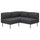 LILLEHEM - 2-seater sectional corner sofa, Gunnared dark gray/metal