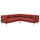 LILLEHEM - 4 seater sectional corner sofa, Gunnared/brown-red wood