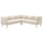 LILLEHEM - 4 seater sectional corner sofa, Vissle beige/wood