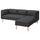 LILLEHEM - 3-seater comp sofa/chaise-longue, Gunnared/dark grey wood