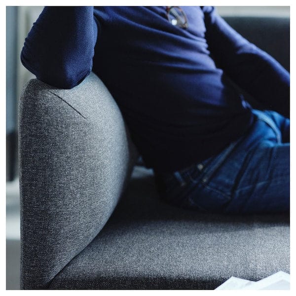 Ikea LILLEHEM - 3-seater comp sofa/chaise-longue, Gunnared/dark grey wood