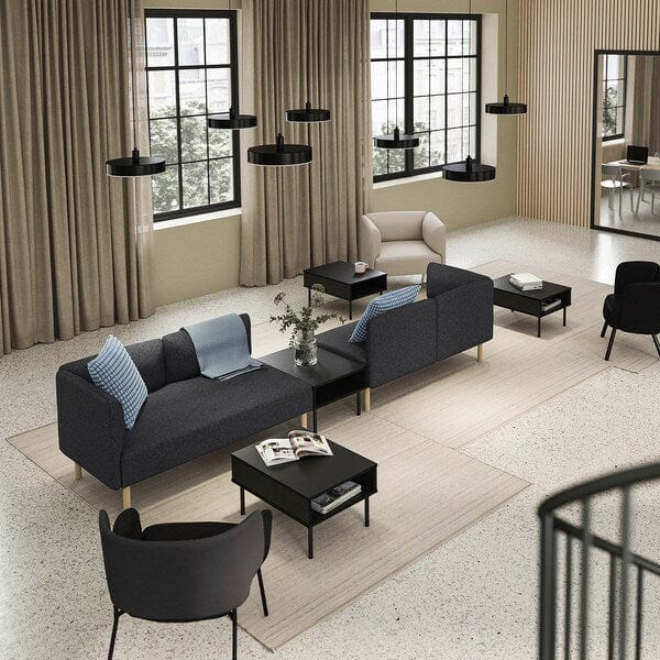Ikea LILLEHEM - 4 seater sectional sofa/table, Gunnared dark grey/wood