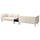 LILLEHEM - 4-seater sectional sofa/table, Vissle beige/metal