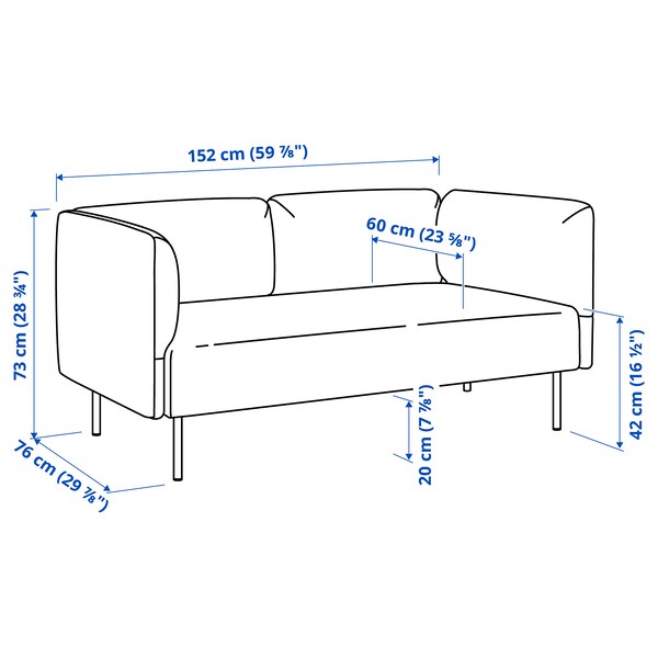 LILLEHEM - 5 seater sectional sofa/table, Gunnared/dark grey wood