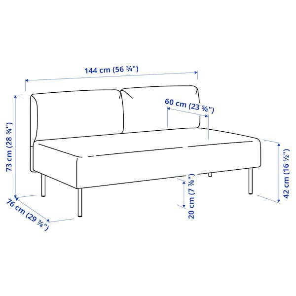 Ikea LILLEHEM - 5-seater sectional sofa/table, Gunnared/dark gray metal