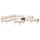 LILLEHEM - 6 seater sectional sofa/table, Vissle/beige wood