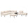 LILLEHEM - 6-seater sectional sofa/tablet, Vissle/beige metal