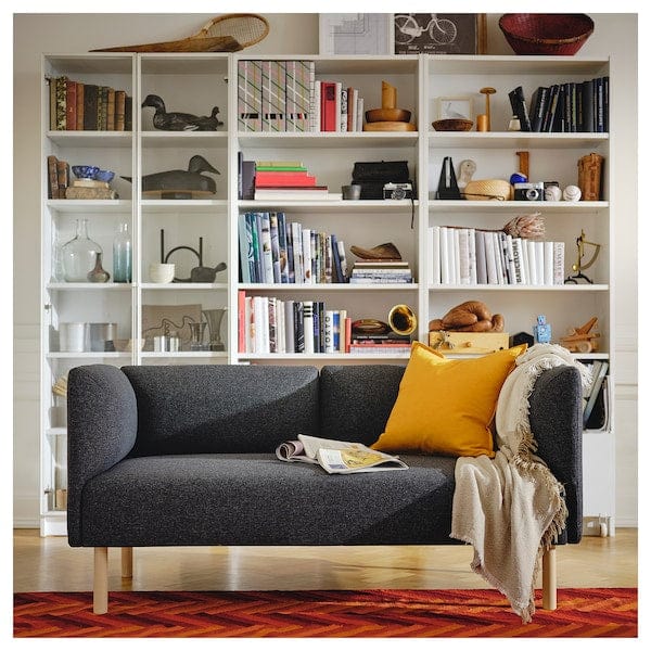 Ikea LILLEHEM - 2-seater sectional sofa, Gunnared/dark grey wood
