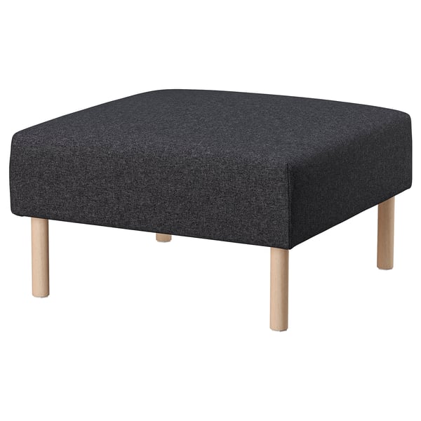 LILLEHEM 1-seat module, Gunnared dark grey/wood, 72x42x72 cm