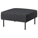 LILLEHEM 1-seat module, Gunnared dark grey/metal, 72x42x72 cm