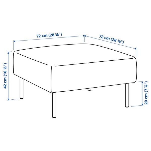 Ikea LILLEHEM - 1-seater element, Gunnared dark gray/metal