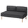 LILLEHEM - 2-seater element, Gunnared/dark grey wood