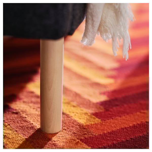 LILLEHEM 2-seat module, Gunnared/dark grey wood, 144x20x72 cm