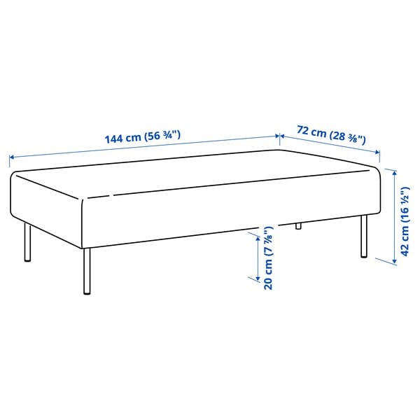 Ikea LILLEHEM - 2-seater element, Gunnared/brown-red wood