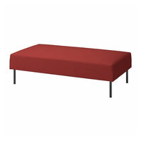 LILLEHEM 2-seat module, Gunnared/brown-red metal, 144 cm