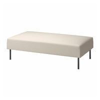 LILLEHEM 2-seat module, Vissle/beige metal, 144x20x72 cm