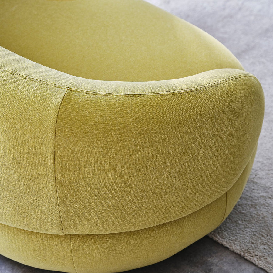 LILLESÄTER 4-seat sofa, Gunnared bright green-yellow, 269x69x90 cm