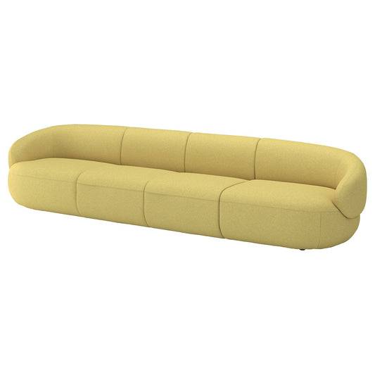 LILLESÄTER 5-seat sofa, Gunnared bright green-yellow, 337x51x90 cm