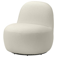 LILLESÄTER swivel easy chair, Axvall off-white, 70x71x79 cm