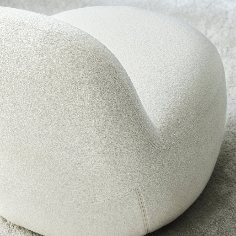 LILLESÄTER swivel easy chair, Axvall off-white, 70x71x79 cm