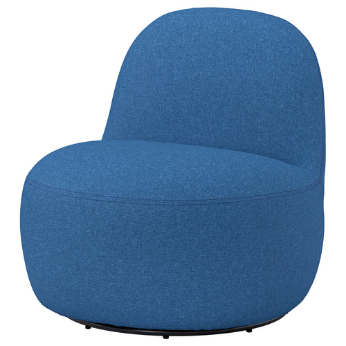 LILLESÄTER swivel easy chair, Gunnared dark blue, 70x71x79 cm