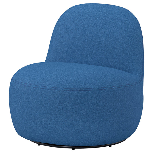 LILLESÄTER swivel easy chair, Gunnared dark blue, 70x71x79 cm